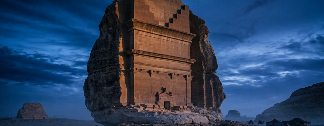  Grabmonument Qasr al-Farid in Saudi-Arabien